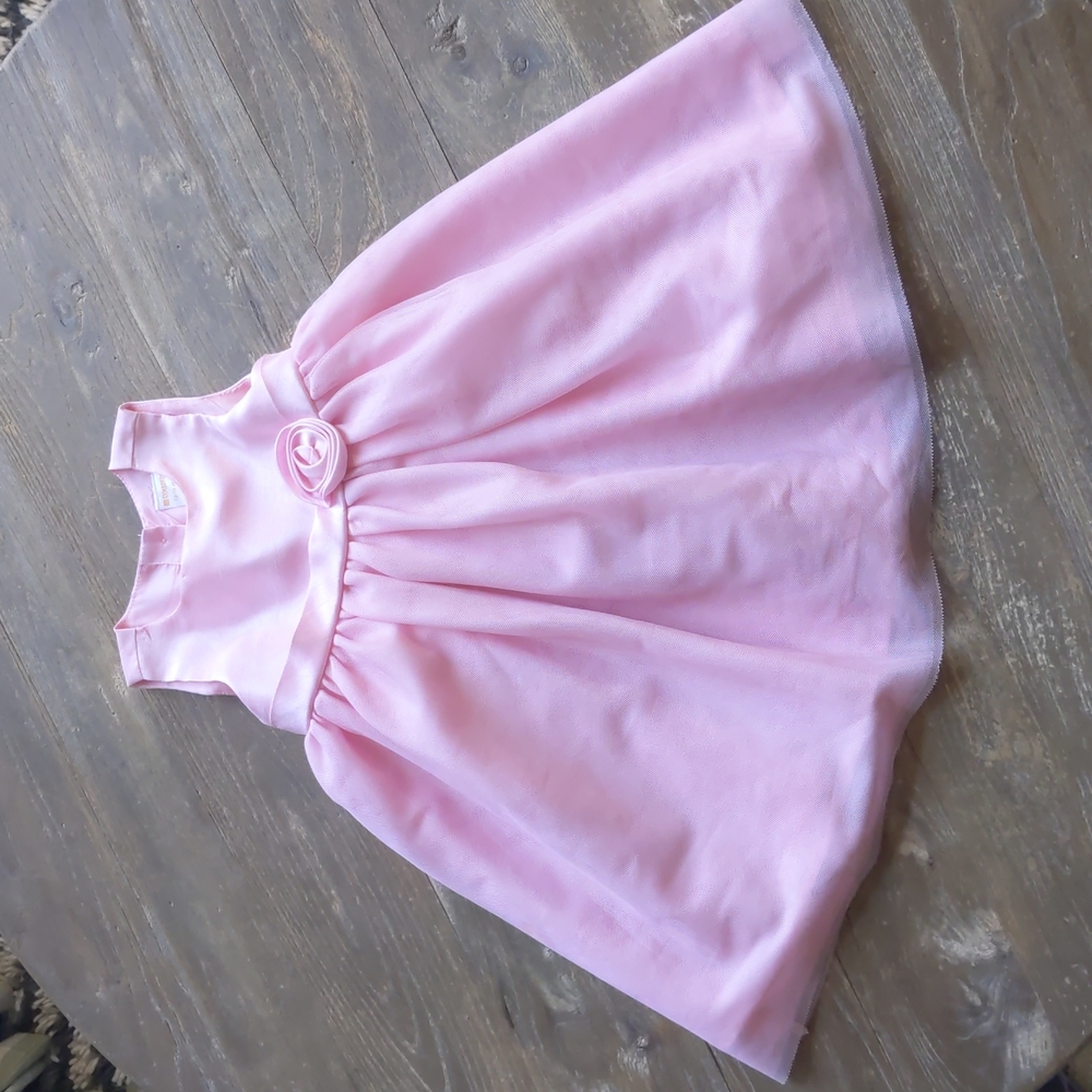 12-18 month Gymboree pink layered tulle lined dress